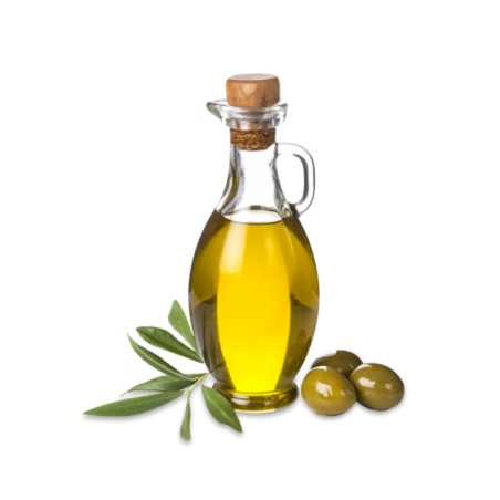 Olive Oil In A Glass Bottle